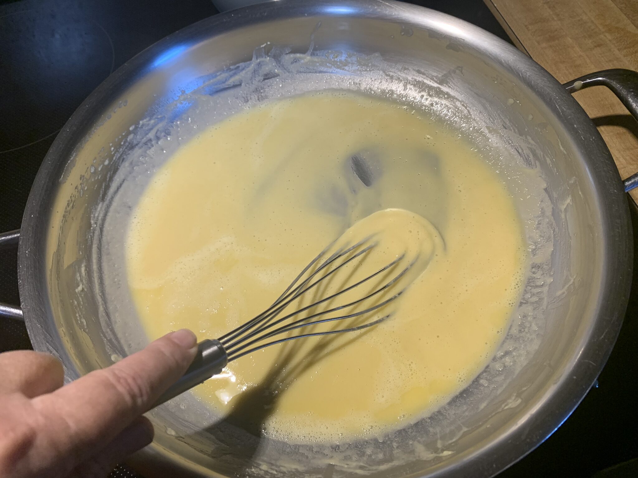 Whisking Flour into the Roux