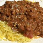 Spaghetti Squash With Meat Sauce